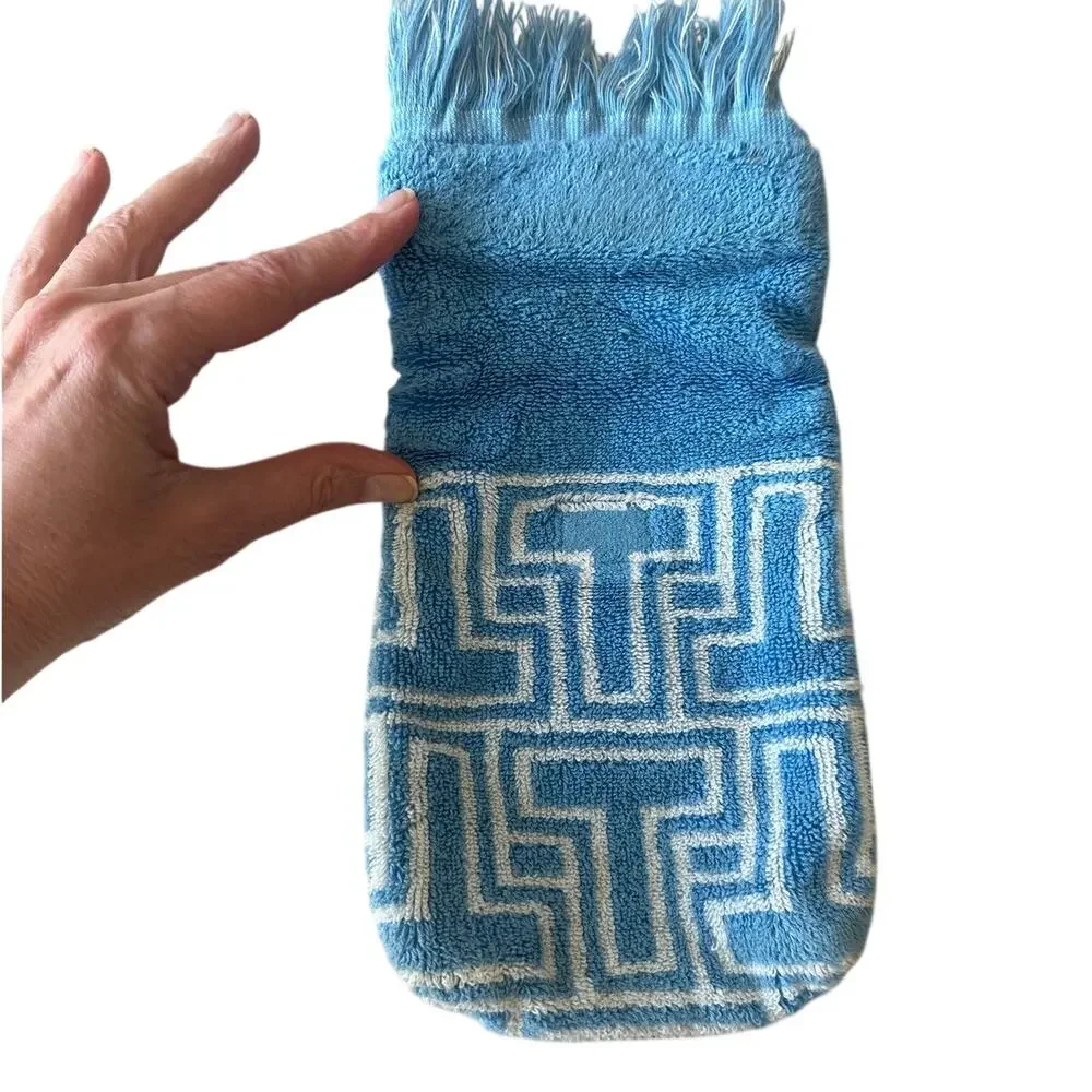 Tory Burch Terry Phone Crossbody Blue Fringe Mini‎ Bag
